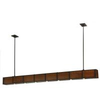 Meyda Green 135128 - 96"L Giradeau Wood Beam Oblong Pendant