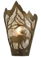 Meyda Green 136672 - 8"W Moose at Dawn Right Wall Sconce