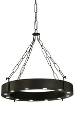 Meyda Green 138986 - 34"W Bangle W/LED Downlights Pendant