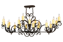 Meyda Green 140507 - 60" Long Kean Moins 20 Light Oblong Chandelier