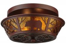 Meyda Green 140650 - 13.5"W Bear on the Loose Flushmount