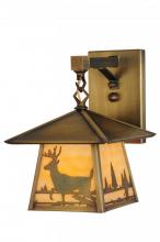 Meyda Green 144652 - 8"W Stillwater Deer Creek Hanging Wall Sconce