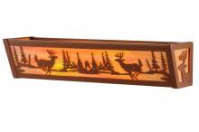 Meyda Green 146914 - 20" Wide Deer at Lake Vanity Light