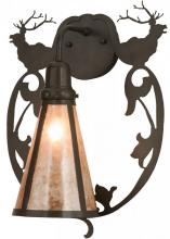 Meyda Green 148884 - 14"W Wild Elks Wall Sconce