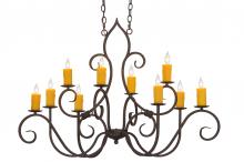 Meyda Green 149375 - 48"L Clifton 10 LT Oblong Chandelier