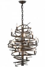 Meyda Green 153834 - 20"W Cyclone 13 LT Chandelier