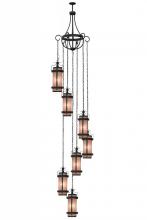 Meyda Green 156603 - 45" Wide Castellon 7 Light Cascading Pendant