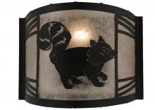 Meyda Green 157301 - 12"W Raccoon on the Loose Right Wall Sconce