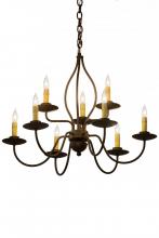 Meyda Green 160692 - 28" Wide Earl 9 Light Chandelier