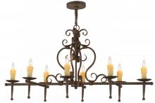 Meyda Green 160713 - 48"L Monica 8 LT Oblong Chandelier