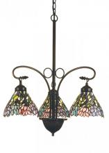 Meyda Green 16102 - 28"W Wisteria 3 LT Chandelier