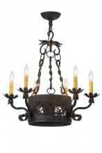 Meyda Green 162507 - 24" Wide Dragone 6 Light Chandelier