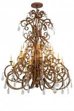  168059 - 60" Wide Serratina 32 Light Chandelier