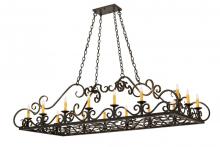 Meyda Green 171344 - 66"L Carlotta 16 LT Oblong Chandelier