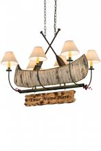  172241 - 36"L Personalized Canoe 6 LT Chandelier