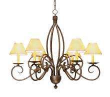 Meyda Green 177949 - 28" Wide Squire 6 Light Chandelier