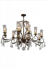 Meyda Green 183446 - 62" Long Windsor 14 Light Oblong Chandelier