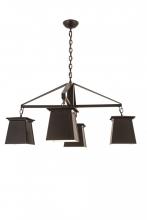 Meyda Green 188001 - 41"W Mission Midnight 4 LT Chandelier