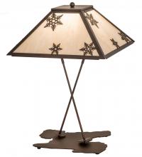 Meyda Green 188530 - 28"High Snowflake Table Lamp