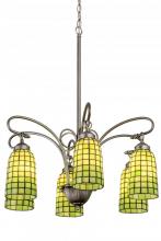 Meyda Green 189454 - 26" Wide Terra Verde 6 Light Chandelier