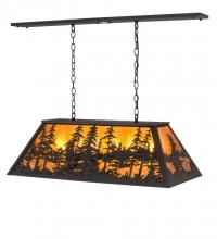 Meyda Green 190922 - 36" Long Tall Pines Oblong Pendant