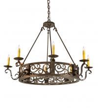 Meyda Green 200078 - 36" Wide Delano 8 Light Chandelier