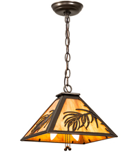 Meyda Green 204754 - 12" Square Pine Needle Pendant