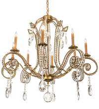 Meyda Green 204918 - 40" Wide Lucerne 8 Light Chandelier