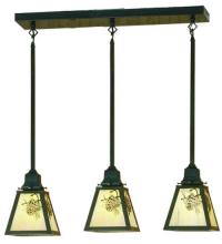  20681 - 24" Long Winter Pine 3 Light Pendant