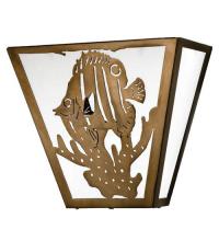 Meyda Green 23909 - 13"W Tropical Fish Wall Sconce