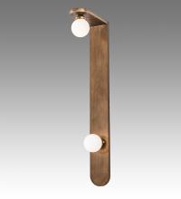 Meyda Green 240859 - 6" Wide Sanderson 2 Light Wall Sconce