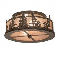 Meyda Green 245545 - 16" Wide Tall Pines Flushmount