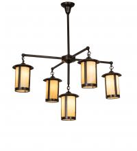 Meyda Green 245693 - 42" Wide Fulton Prime 5 Light Chandelier