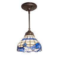 Meyda Green 248600 - 7" Wide Baroque Mini Pendant