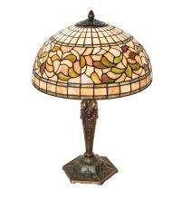 Meyda Green 253820 - 23" High Tiffany Turning Leaf Table Lamp