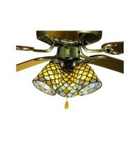 Meyda Green 27470 - 4"W Tiffany Fishscale Fan Light Shade