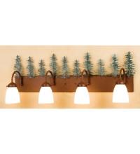 Meyda Green 29486 - 35"W Tall Pines 4 LT Vanity Light