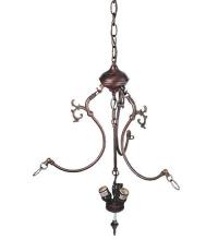 Meyda Green 30444 - Mahogany Bronze 3 LT Inverted Pendant Hardware