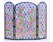 Meyda Green 35745 - 40"W X 34"H Rose Trellis Fireplace Screen