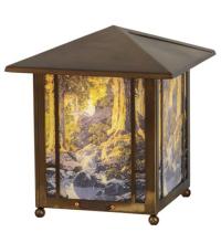 Meyda Green 37476 - 13" High Maxfield Parrish The Glen Lantern Accent Lamp