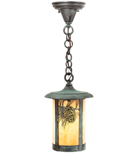 Meyda Green 43871 - 8" Wide Fulton Winter Pine Mini Pendant