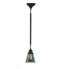 Meyda Green 48975 - 5"Sq VALENCIA Mission Mini Pendant