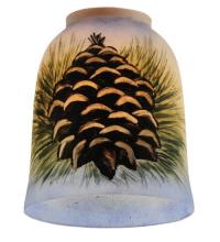 Meyda Green 49536 - 5" Wide Pinecone Hand Painted Shade