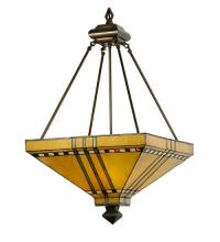 Meyda Green 50621 - 17" Square Prairie Corn Inverted Pendant