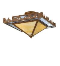 Meyda Green 51504 - 16" Square Lake Flushmount