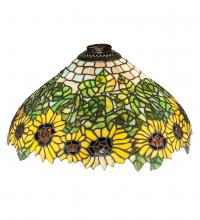 Meyda Green 65822 - 15" Wide Wild Sunflower Shade