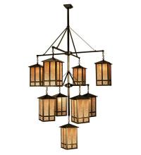 Meyda Green 67329 - 48"W Church Street 9 LT Hanging Lantern Chandelier