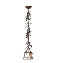 Meyda Green 67910 - 5.5"Sq Pine Branch Valley View Mini Pendant