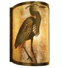 Meyda Green 68186 - 8" Wide Heron Right Wall Sconce