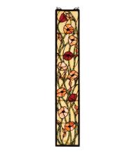 Meyda Green 73266 - 7"W X 37"H Poppy Stained Glass Window